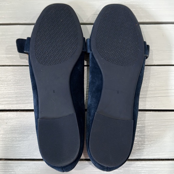 Tory Burch Marsden Smoking Loafer Blue Suede Gold Hardware size 8 - Picture 5 of 9